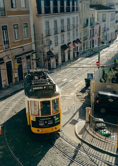 A Tram in a City 
