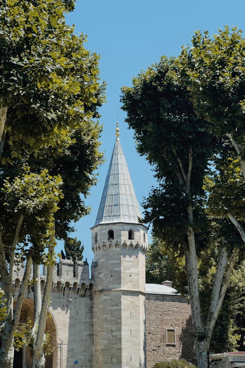 Tower at the Entrance to Topkapi Palace, Istanbul, Turkey