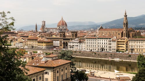 Panoramic View from Piazzale Michelangelo, Florence, Italy 