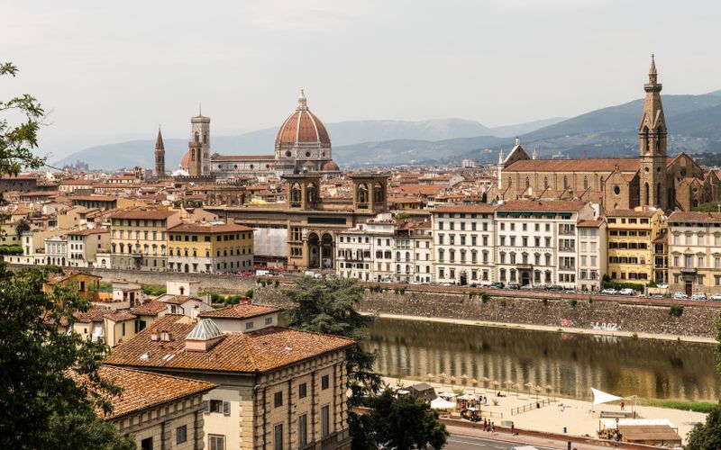 Piazzale Michelangelo Florence panorama hillside view