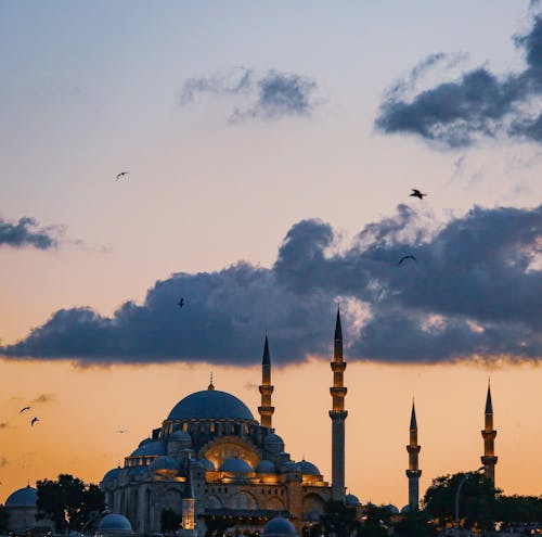 Suleymaniye Mosque in Istanbul in Evening