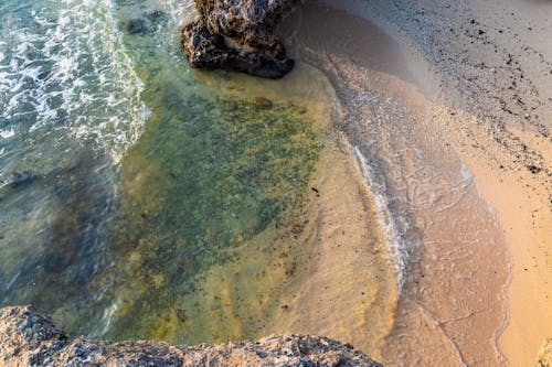 俯視圖, 岩石形成, 海 的 免費圖庫相片