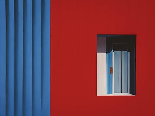 Základová fotografie zdarma na téma abstraktní, červená, dveře