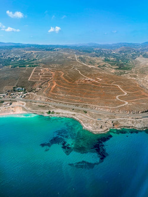 Drone Shot of Sea Shore and Coast