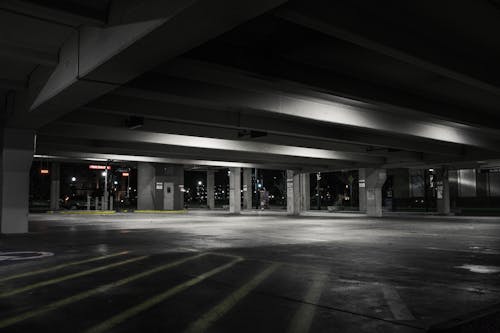 Free Photography of Empty Parking Lot Stock Photo