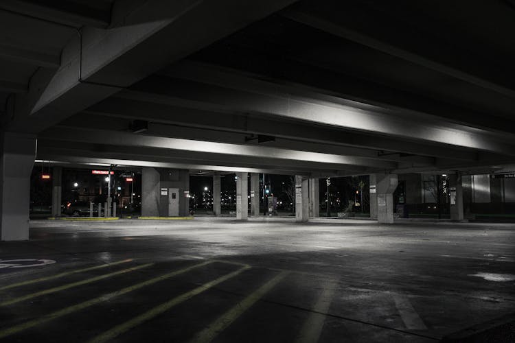 Photography Of Empty Parking Lot