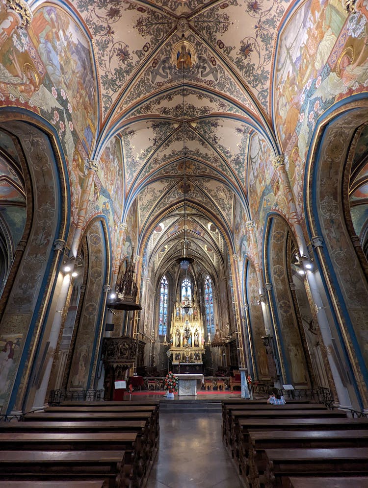 Interior Of Basilica Saint Peter Paul In Prague