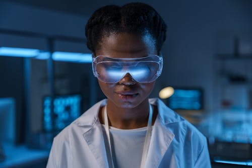 Free Portrait of an African Man Wearing Modern Glasses  Stock Photo