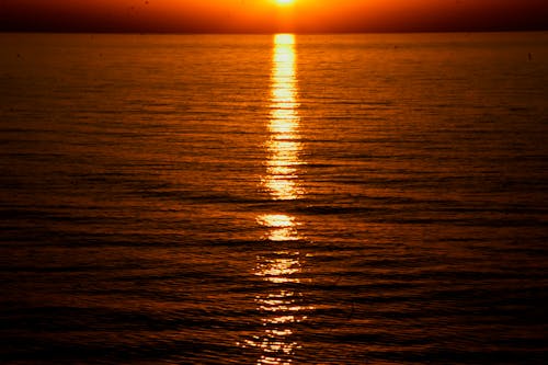 Sunset Reflection in Ocean