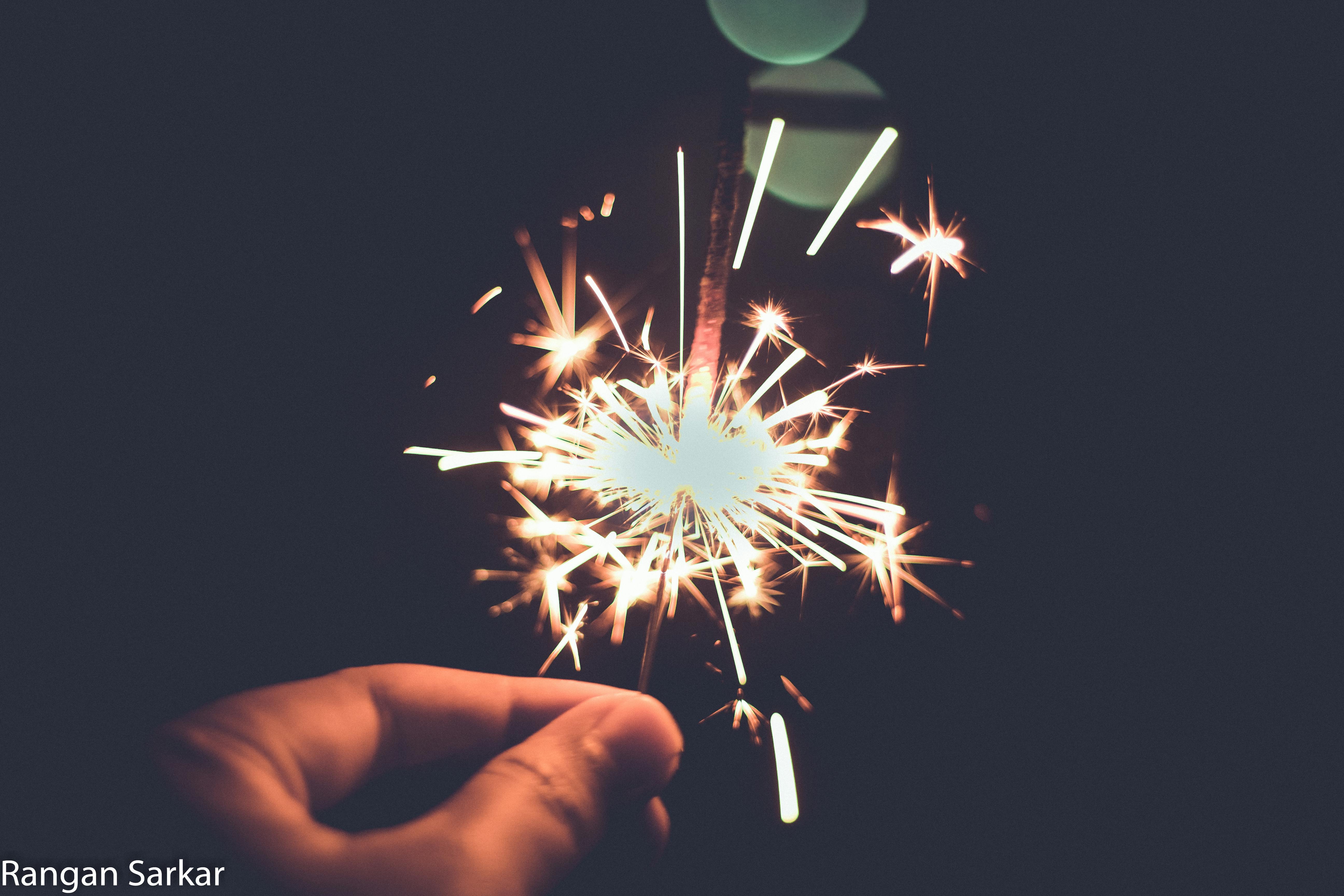 Free stock photo of brandon woelfel sparklers, celebration, Diwali