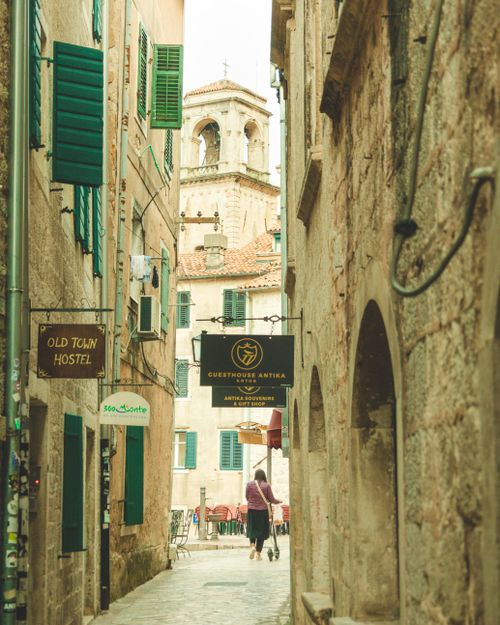 Free Explore the narrow alleyways of Kotor, Montenegro, with its historical charm and rustic architecture. Stock Photo