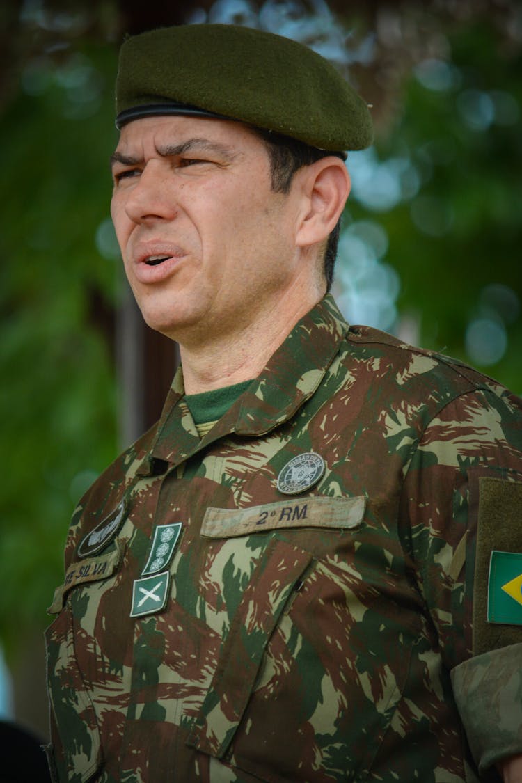 Portrait Of Brazilian Soldier