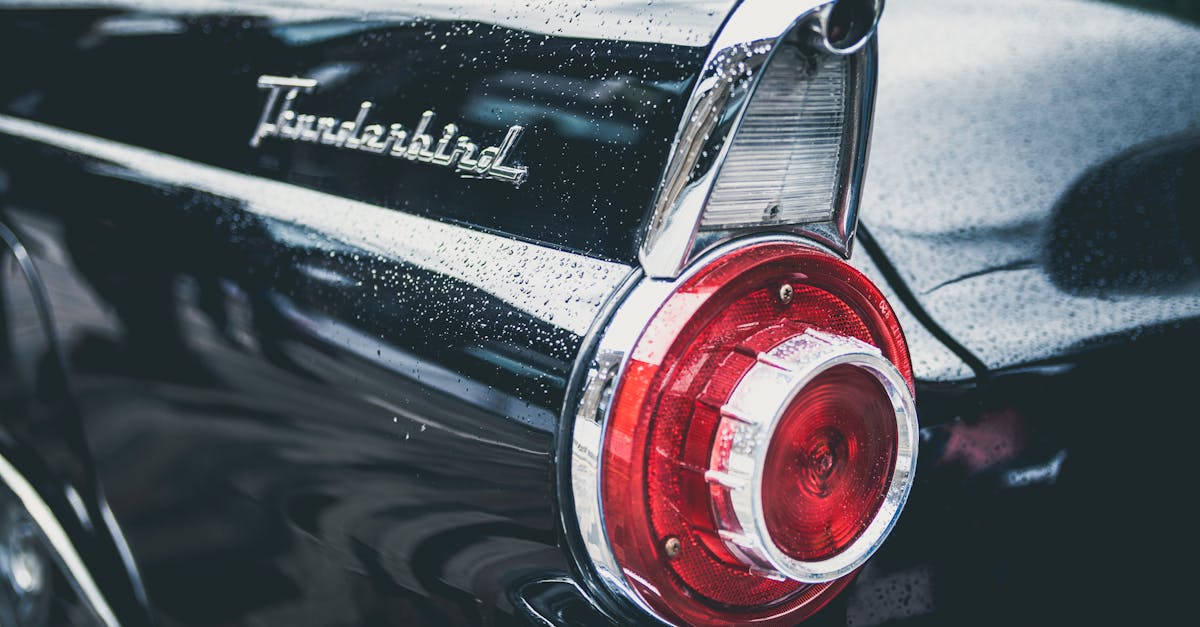 Black Thunderbird Car