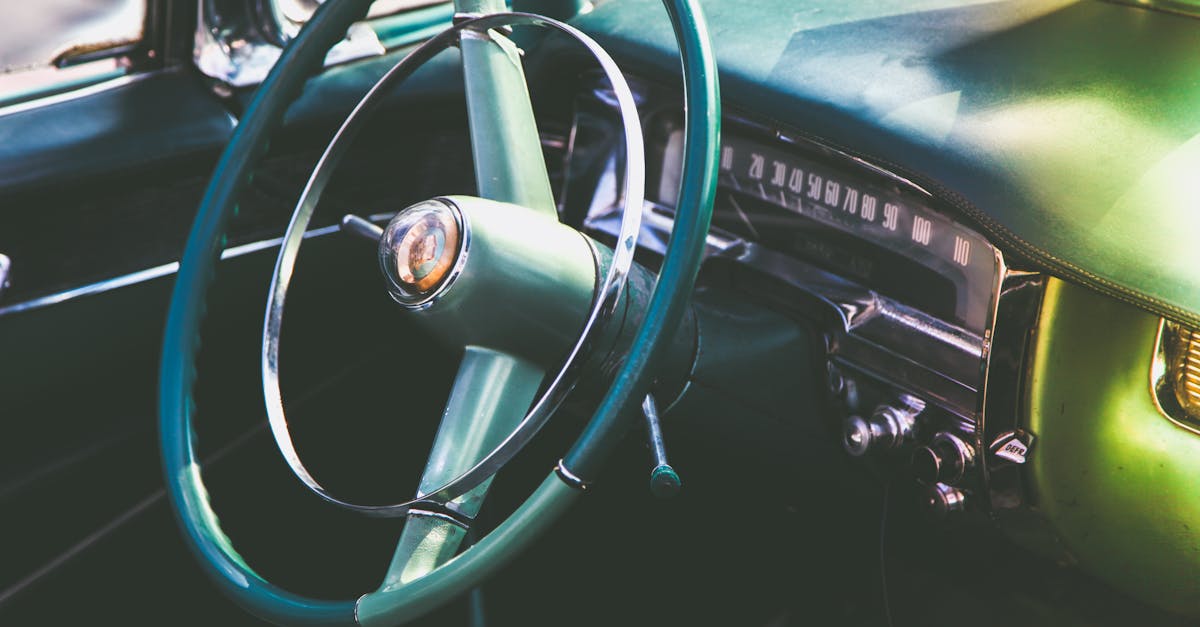 Blue Car Steering Wheel