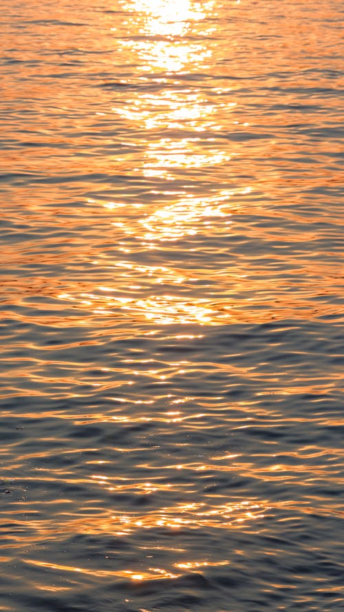Sunset Reflecting in Sea Water