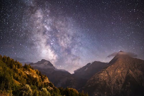 Бесплатное стоковое фото с galaxy, Альпийский, Альпы