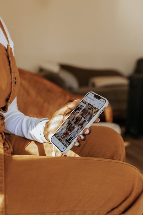 Woman Holding Smart Phone