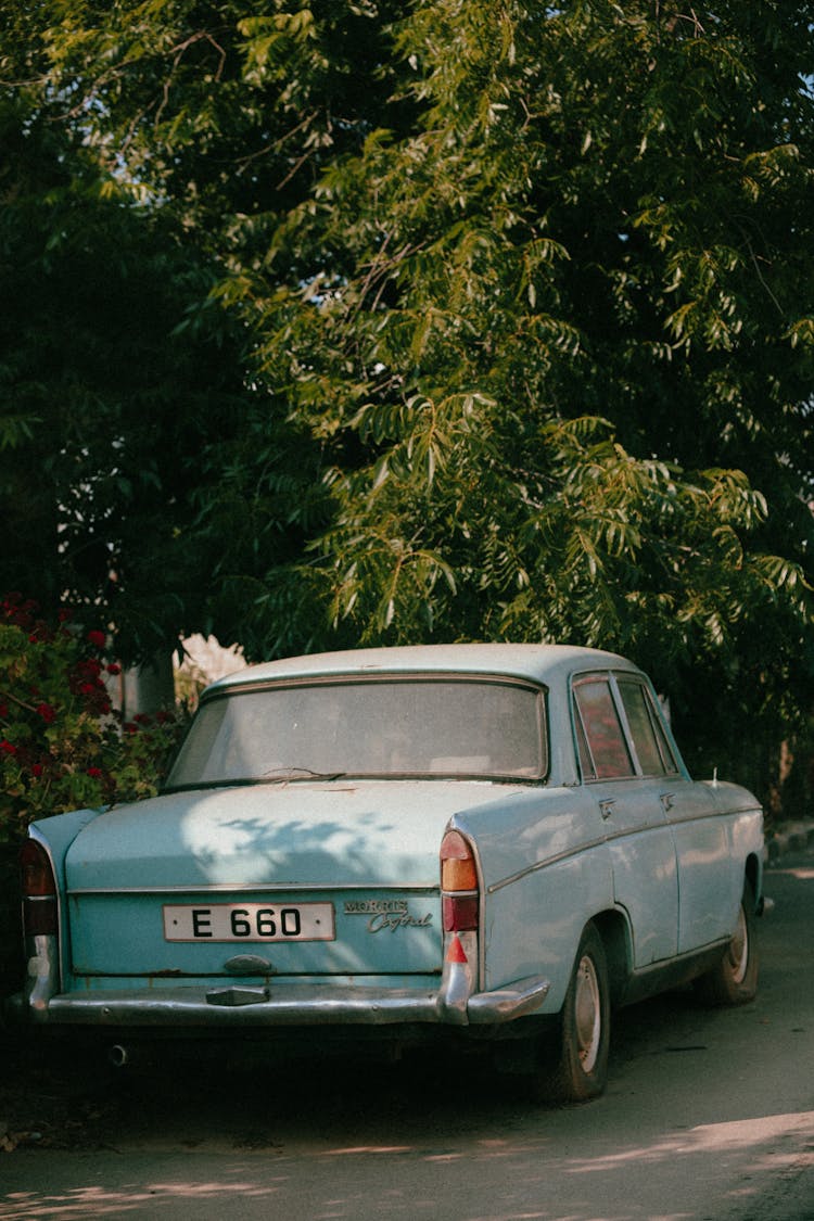 Vintage, Blue Wolseley Car