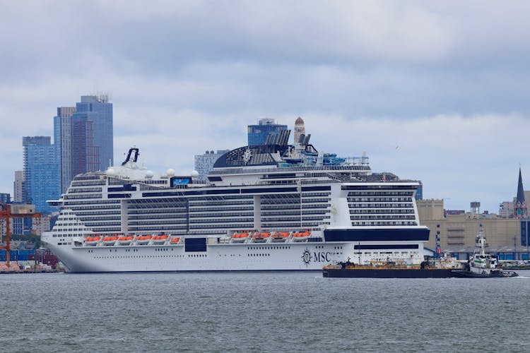 MSC Cruise Ship In Harbor