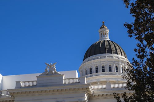 Cupola of California State Capitol in Sacramento, USA