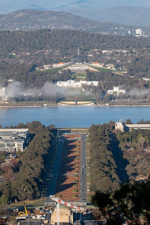 Aerial View of Canberra, Australia
