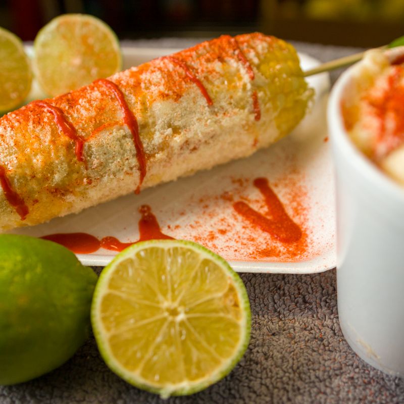 Mexican Elote Chorizo Quinoa with Cotija and Lime Crema