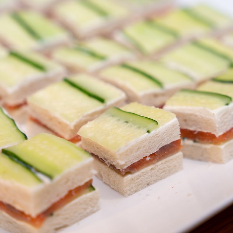 Sourdough Party Smoked Salmon and Dill Tea Sandwiches