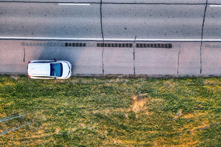 White Car Near Road