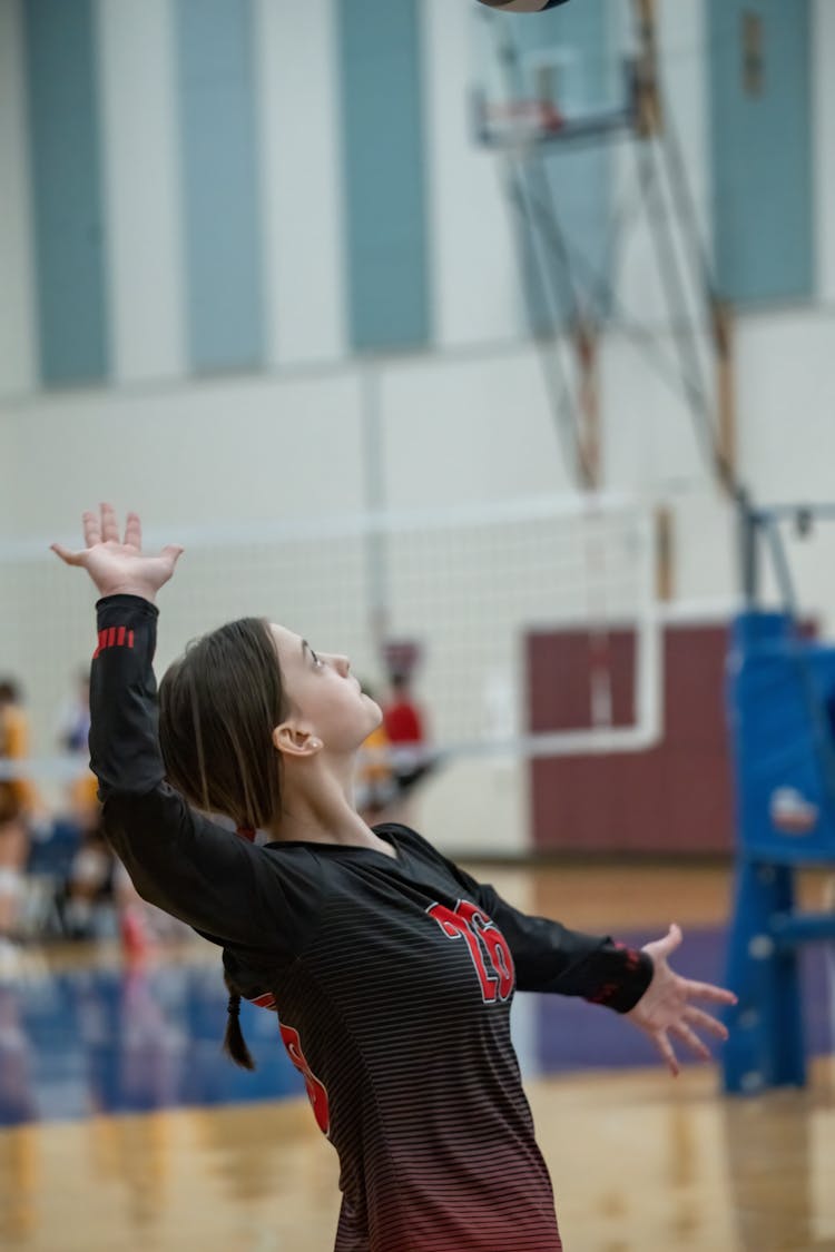 Girl Playing Volleyball