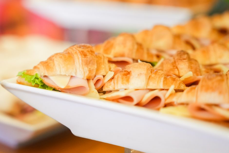 ham and cheese croissants baked golden