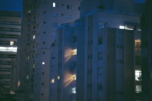 Free stock photo of apartment building, light