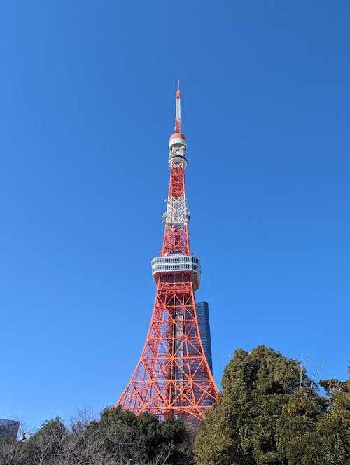 Tokyo Tower under Clear Sky