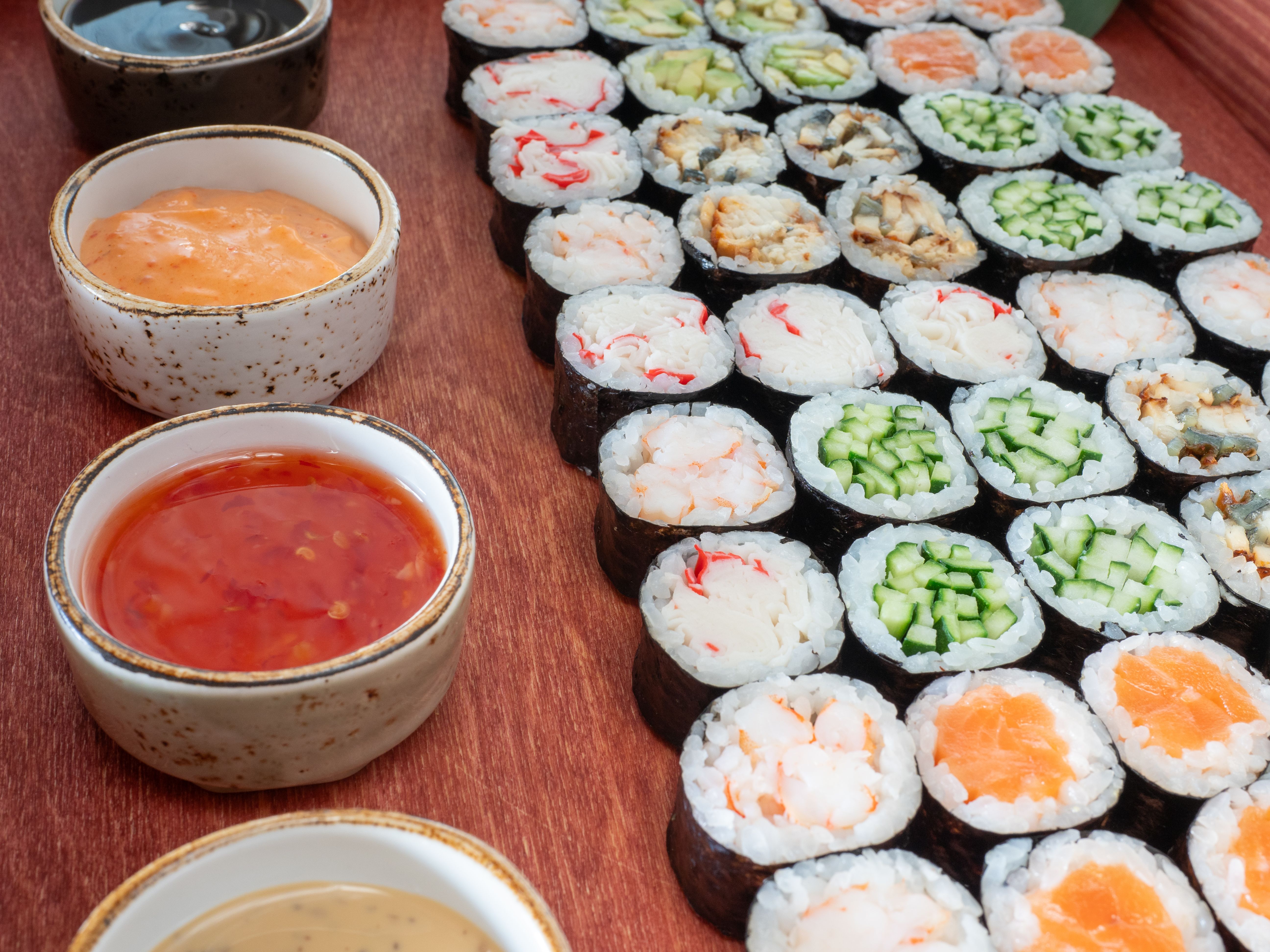 Chili-Lime Sushi with Citrus Salsa