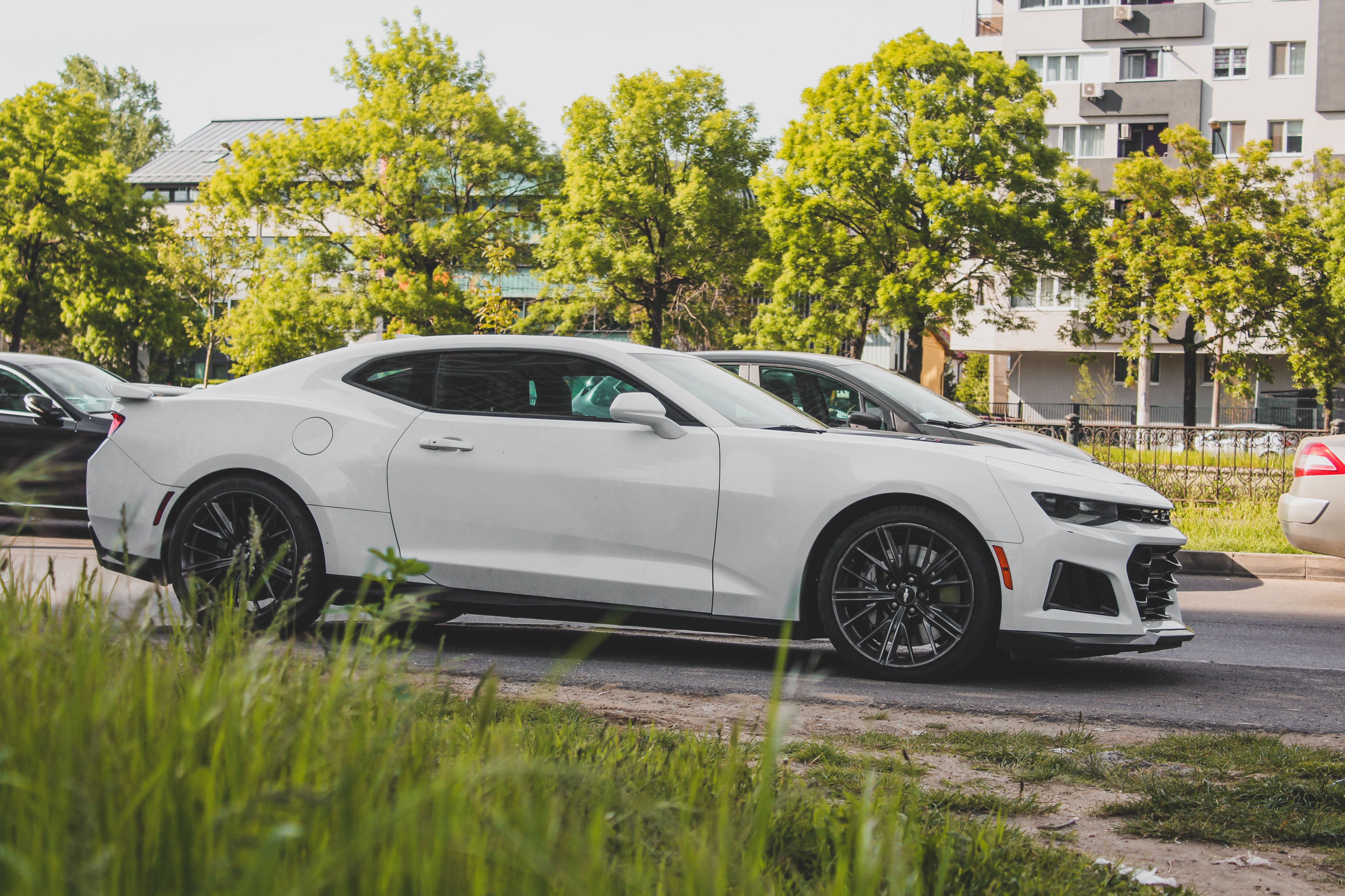 White Car in the Street · Free Stock Photo
