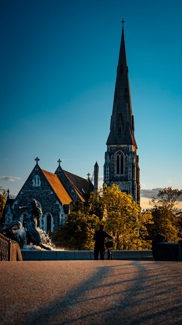 Old Gothic Church In City Square