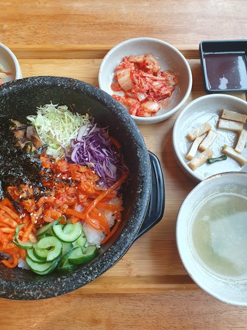 Fotos de stock gratuitas de bibimbap, comida coreana