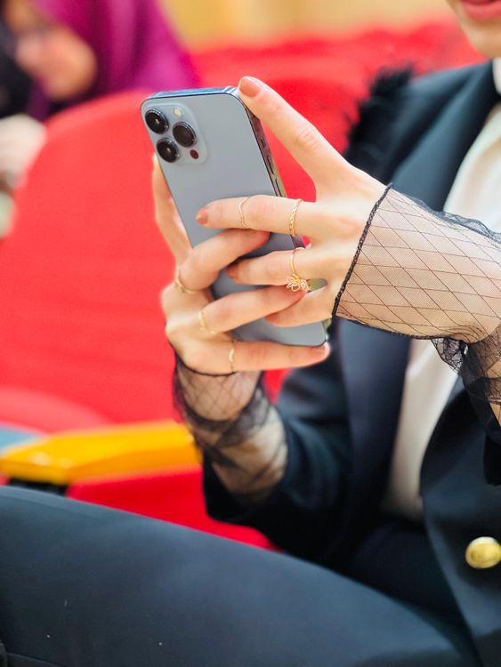 Female Using Iphone Apple Iphone in Woman Hands · Free Stock Photo