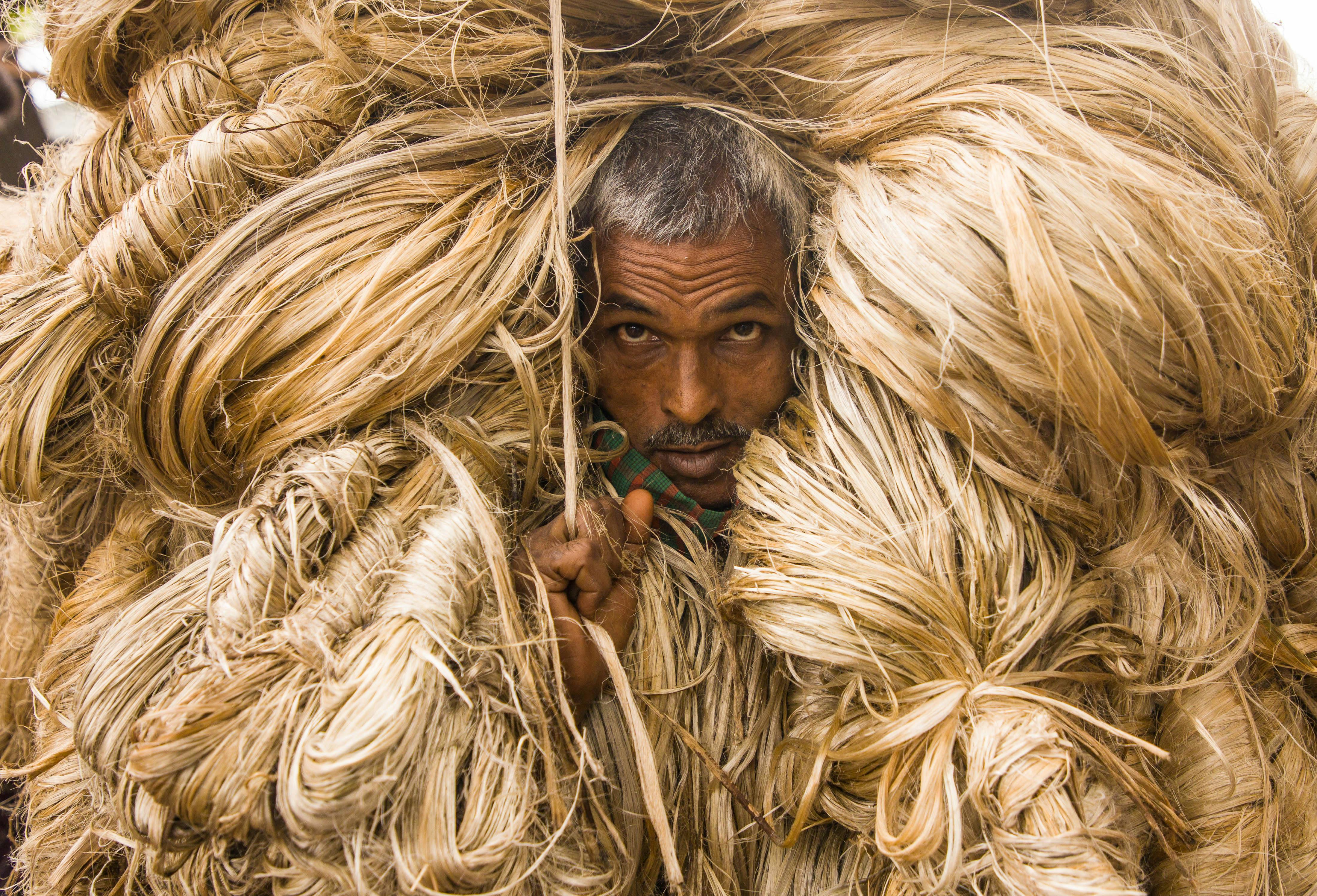 Elderly Man Carrying Jute · Free Stock Photo