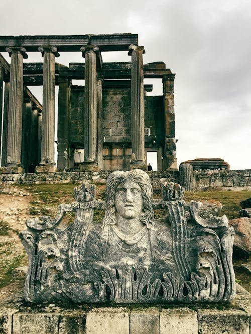 Ruins of Temple of Olympian Zeus in Athens