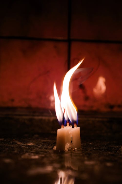 Free Flames of Candles Stock Photo