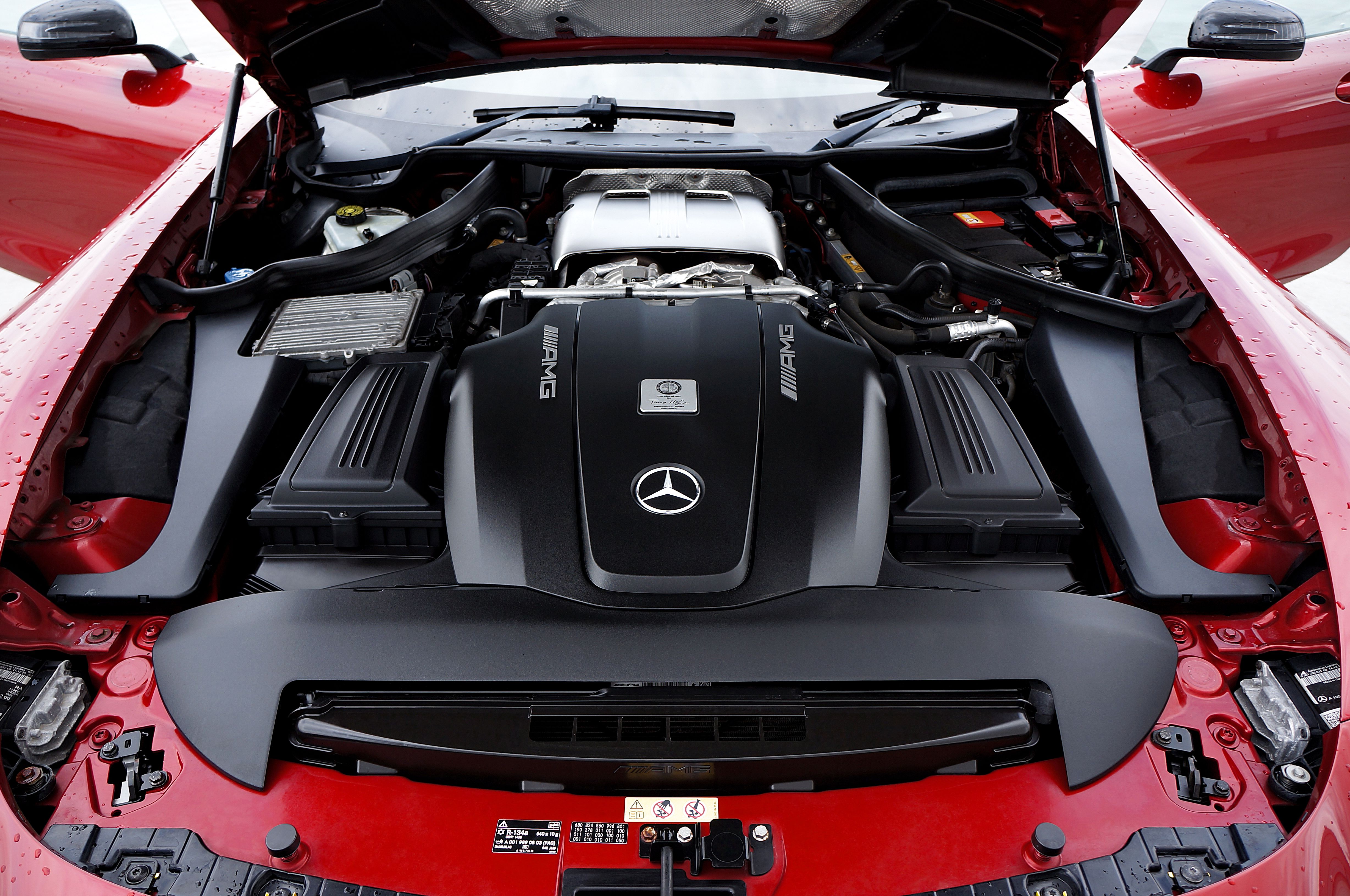 High-performance German engine undergoing specialized maintenance - auto service shop pompano beach