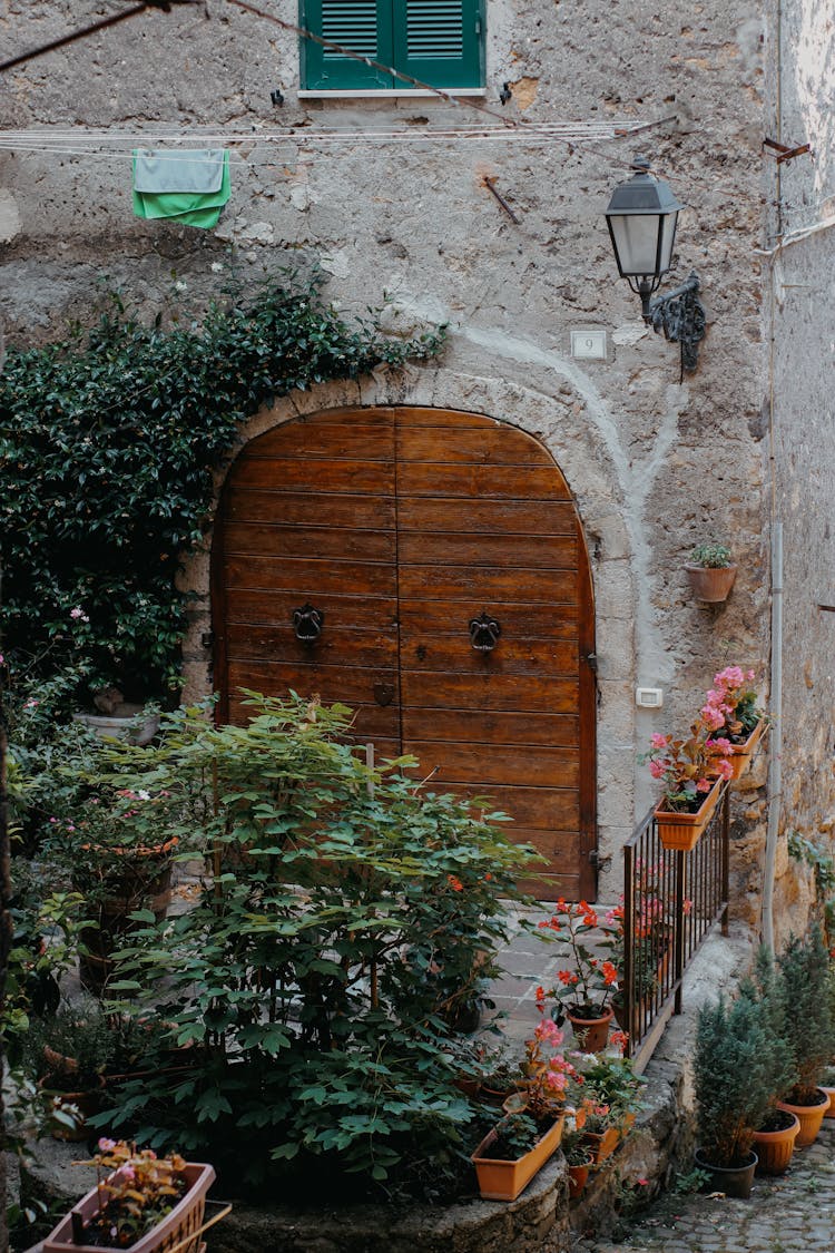 Wooden Gate In House