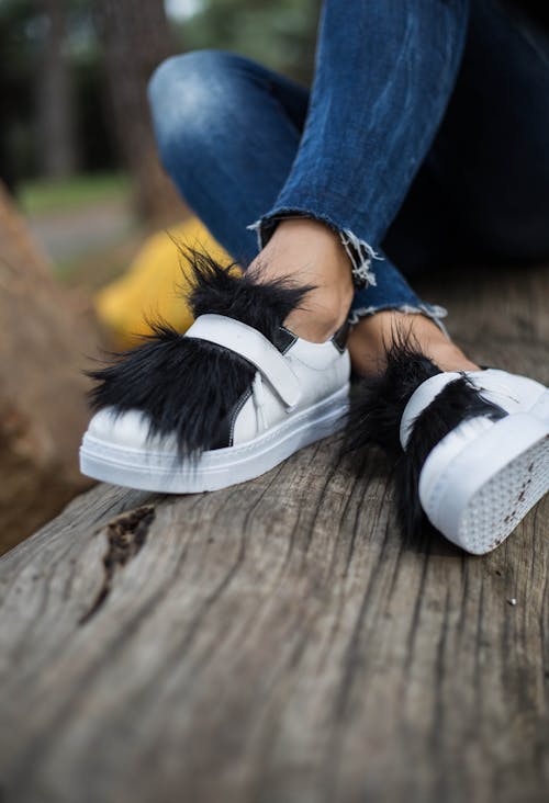 Foto profissional grátis de calçados, fechar-se, jeans