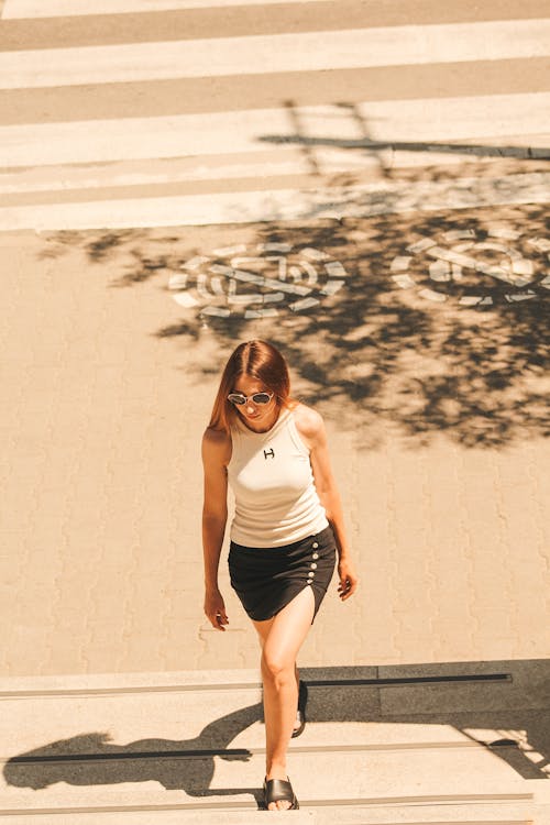 Woman Wearing Mini in Summer