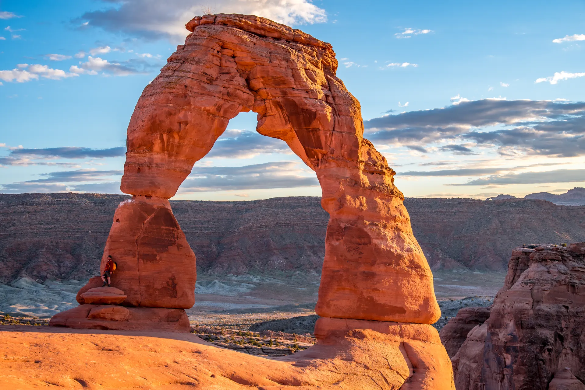 Delicate Arch with the La Sal Mountains, Arches National Park, Utah