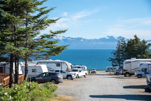 Parking Lot for Motorhomes and Caravans