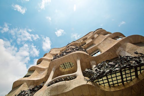 คลังภาพถ่ายฟรี ของ casa mila ของ gaudi, การออกแบบสถาปัตยกรรม, จุดสังเกต