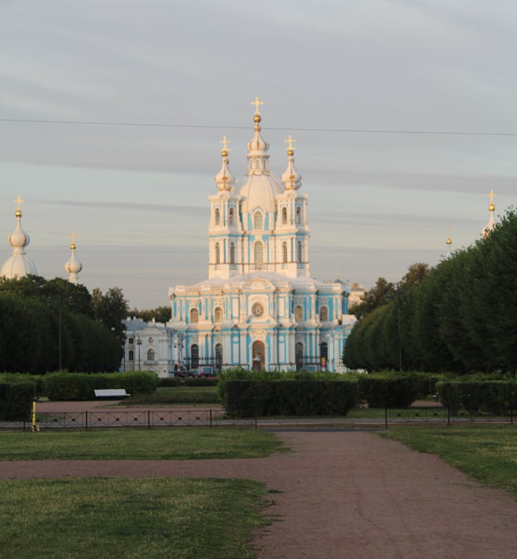 View Of The Smolny Convent In St. Petersburg, Russia