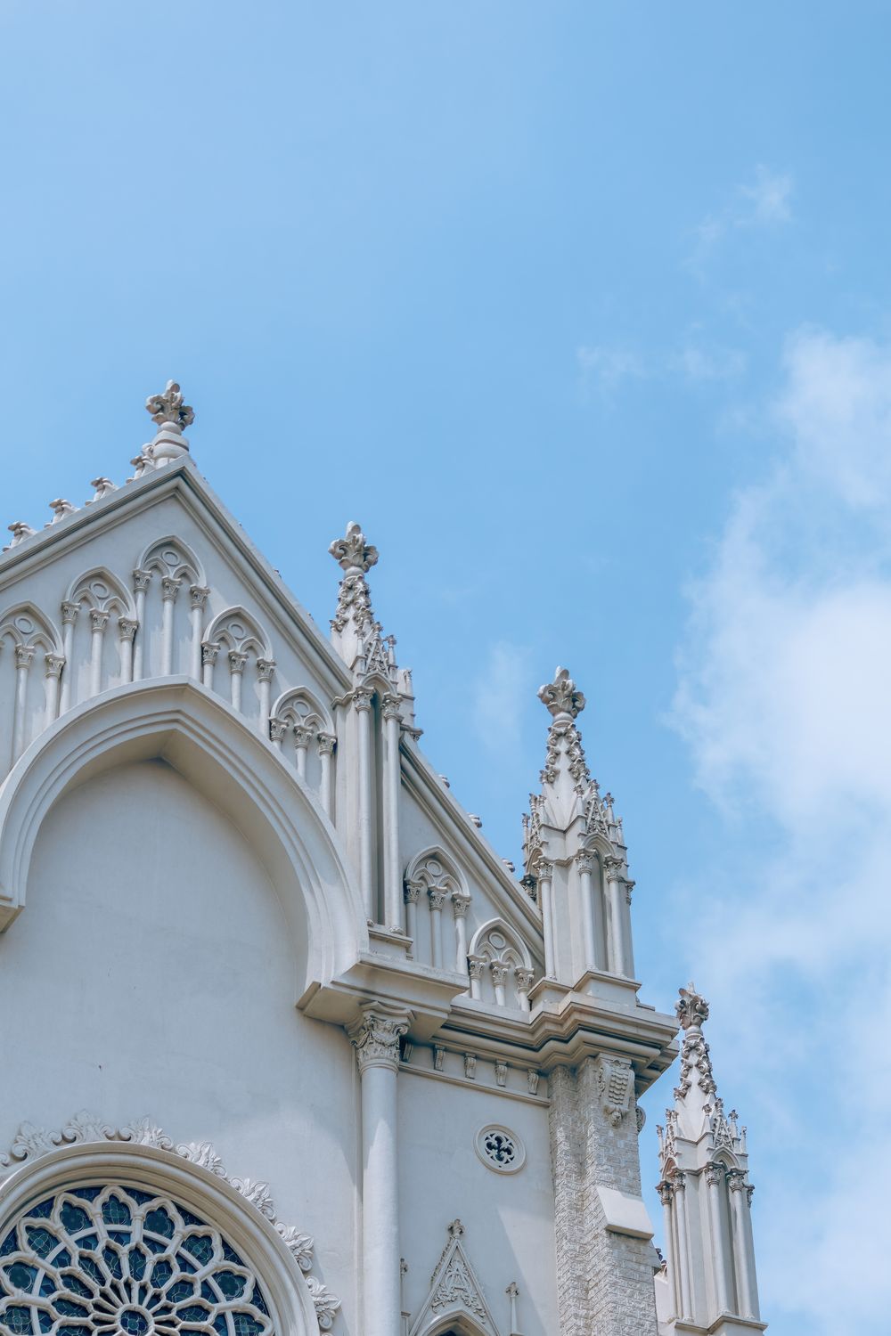White Church Facade Free Stock Photo white-church-facade-free-stock-photo