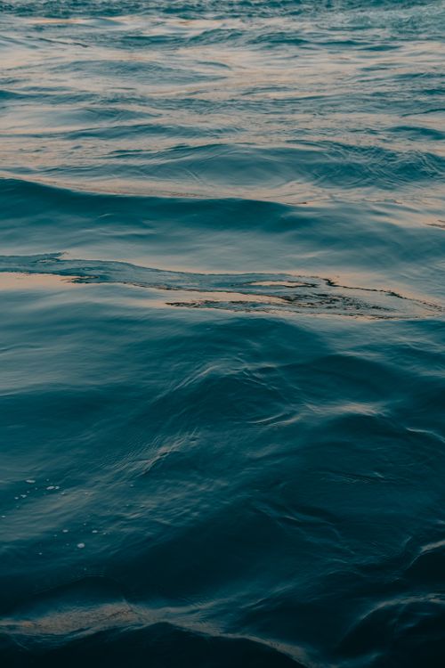 Free Close-up of a tranquil ocean surface with rippling water and gentle reflections. Ideal for nature and relaxation themes. Stock Photo